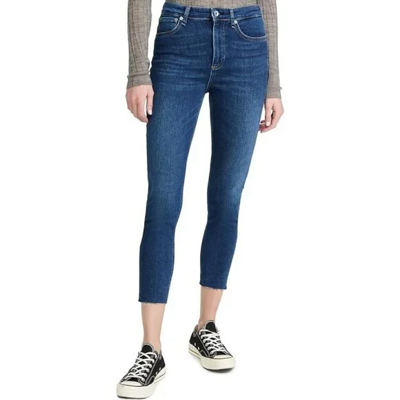 Rag Bone High-Rise Skinny Ankle Jeans